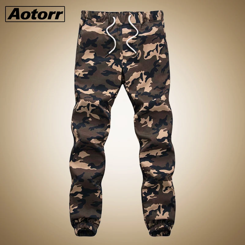 Aotorr New Camouflage Pants Men Hot Sale Casual Joggers Male Hip Pop Tactical Military Cargo Trousers Mens Plus Size 4XL