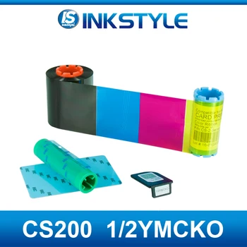 

5pcs/Lot CS200 ymcKO Half Panel Color Ribbon 560prints Compatible for Hiti CS200 CS200e CS220 ID Card Printer