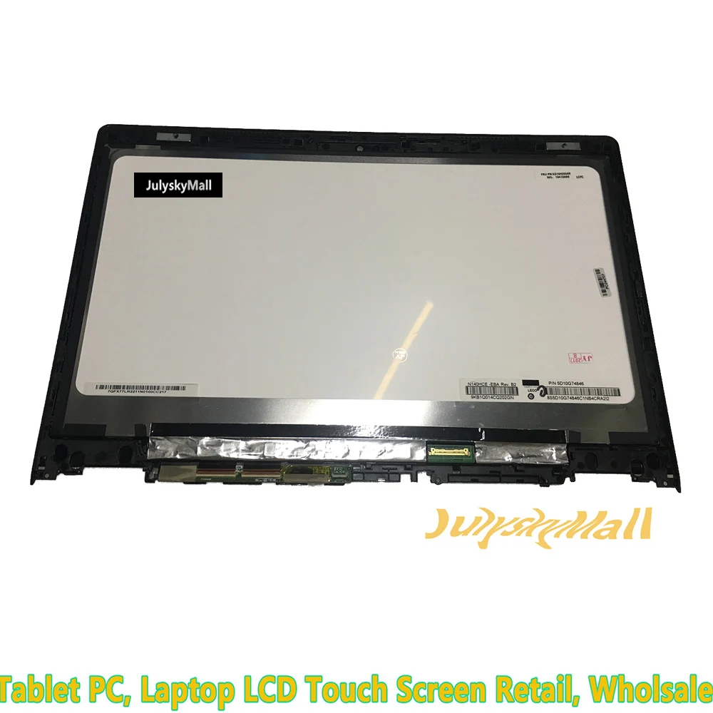 Подходит для Lenovo YOGA 3 14 80JH 80QD series yoga 700-14IBK NV140FHM-A10 сенсорный стеклянный дигитайзер +