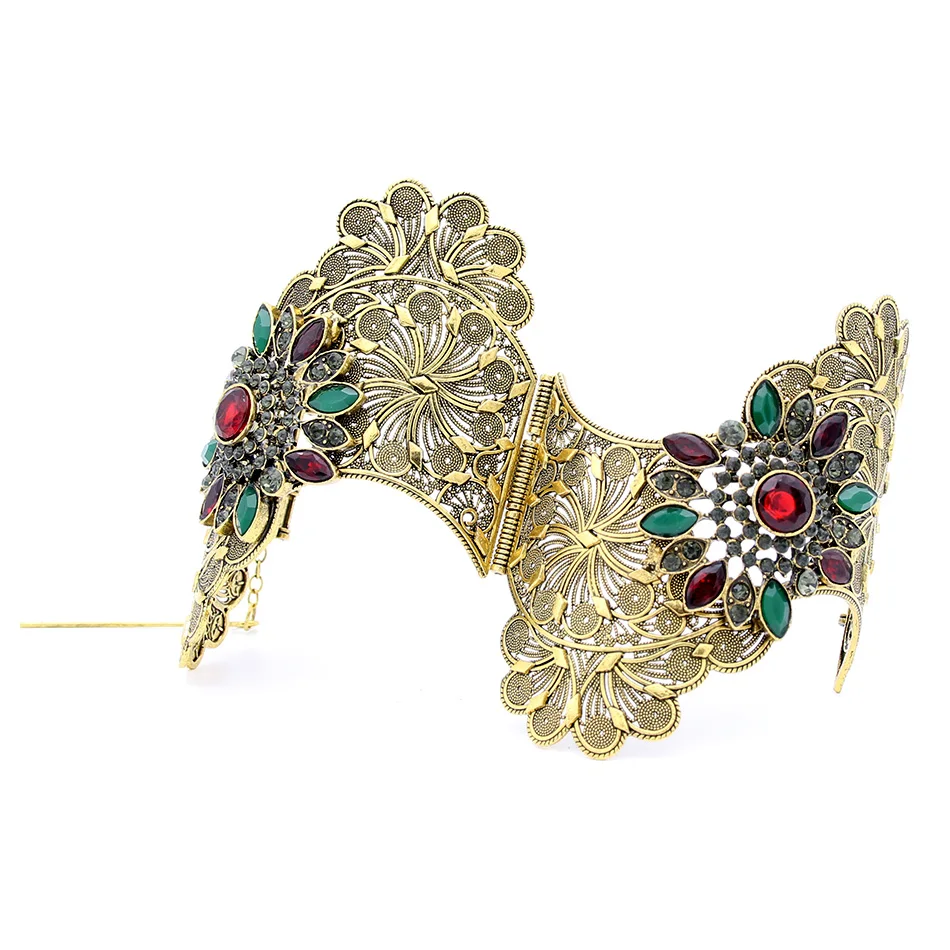 Женский браслет на руку винтажный с волнистыми краями размера плюс|cuff bangle|plus size