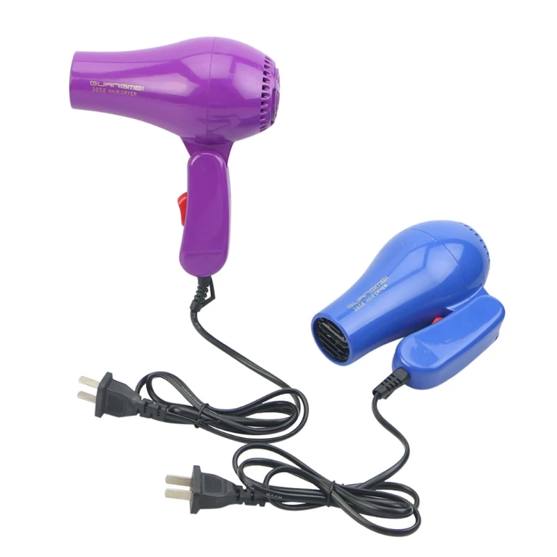 AC 220V Hair Blow Dryer 850W Travel Hair Dryer Compact Blower Foldable