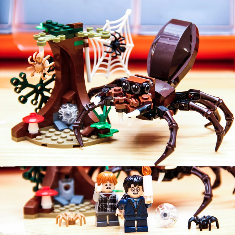 

2019 New Harri Potter 167pcs Aragog's Lair Building Blocks Set Toys For Children Gifts Compatible Figures 75950