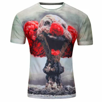 3d Tshirt Print Suicide Clown T-Shirt 1