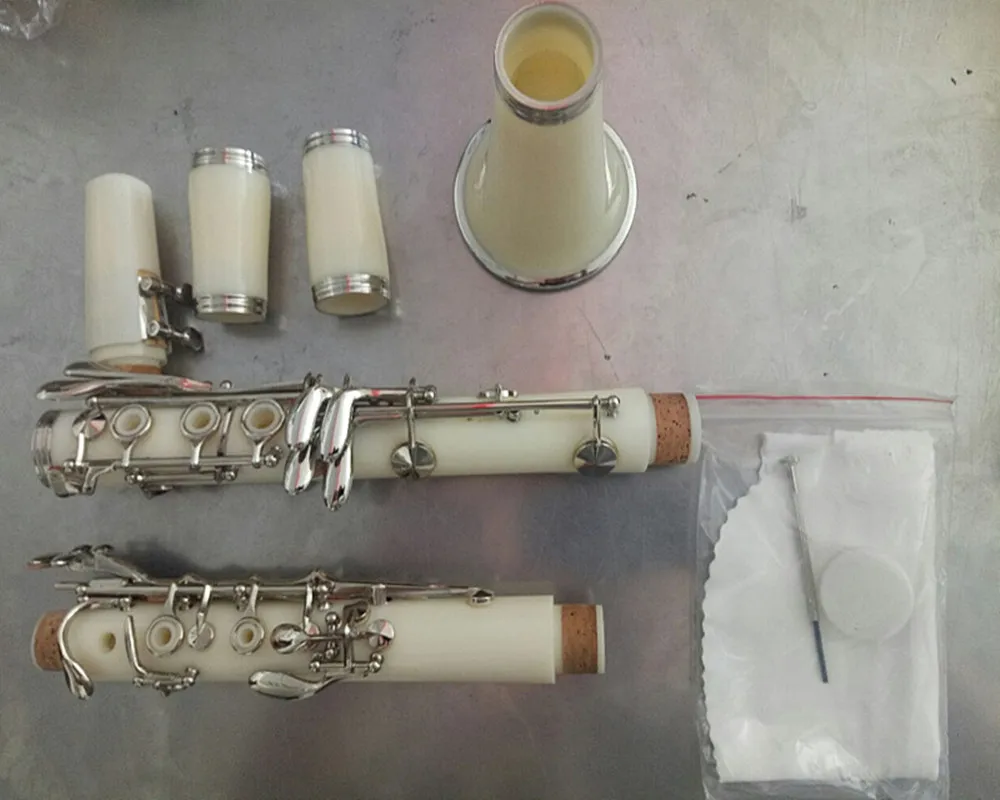 white kit Bb 17 key plating Nickel keyin from Sports