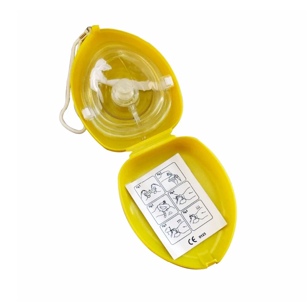 Реаниматор реаниматора первой помощи спасательная маска рот в рот с односторонним клапаном забота о здоровье аварийная тренировочная коробка цвет на выбор