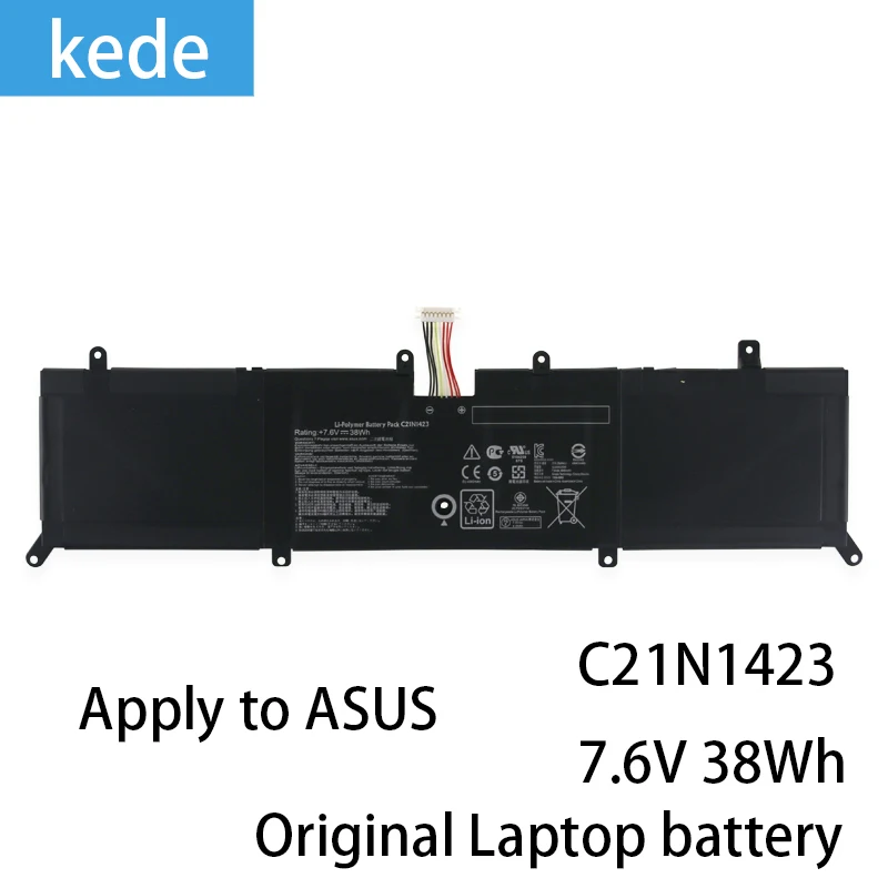 

kede New C21N1423 Laptop battery for ASUS X302L X302LJ X302LA R301LA F302LJ F302U X302LJ-R4073/R4036H 7.6V 38WH