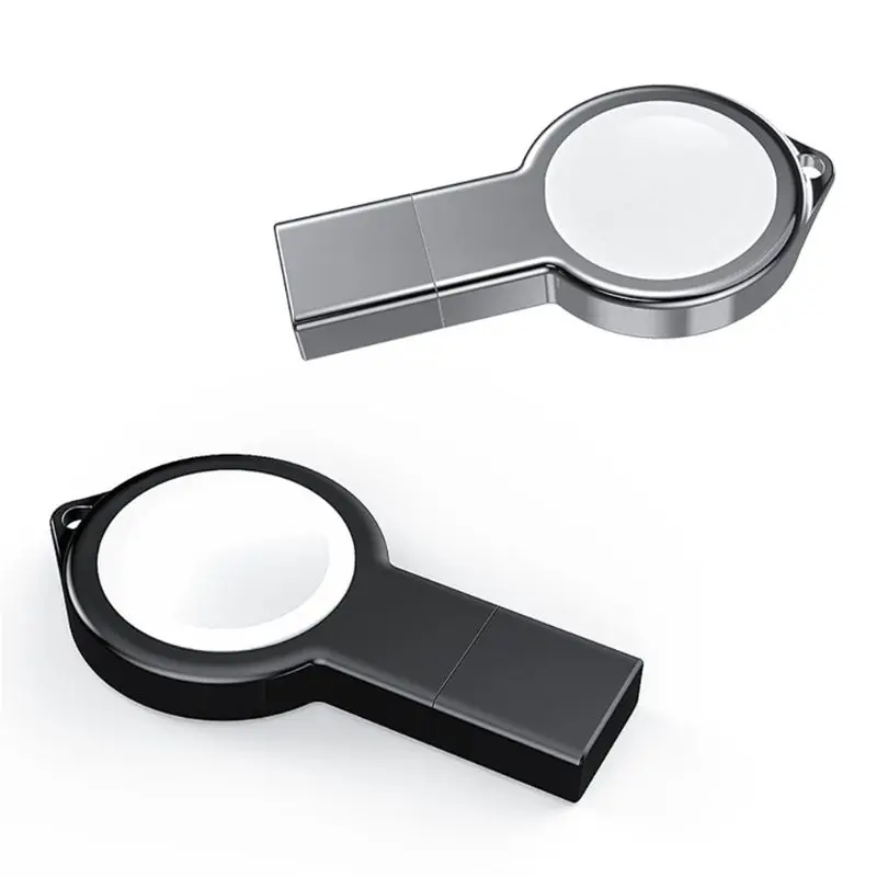 

Aluminum Alloy Magnetic Wireless Charger Mini Portable Fast USB Charger for Apple Watch 1/2/3/4 Series Accessories