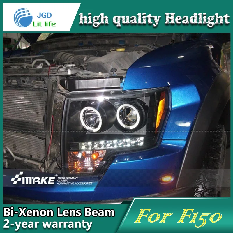 Car Styling Head Lamp case for Ford Raptor F150 Headlights LED Headlight DRL Lens Double Beam Bi-Xenon HID car Accessories