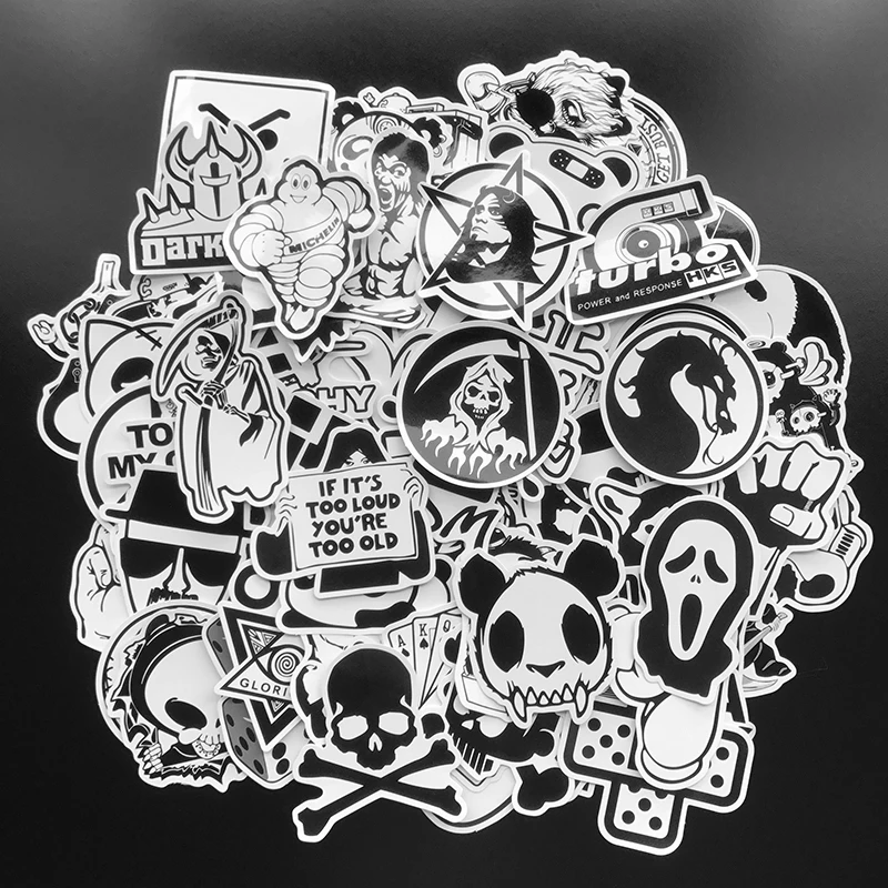 100pcs black and white 2