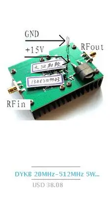 DYKB 1 M-1000 Mhz 3,5 W RF усилитель мощности для HF FM VHF UHF FM передатчик широкополосный RF AMP Ham радио