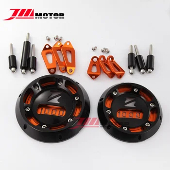 

YY-EPC-KI-05OG Motorcycle CNC Aluminium Alloy Modified Part Engine Protective Cover On Both Sides Orange For Z1000 2010-2016