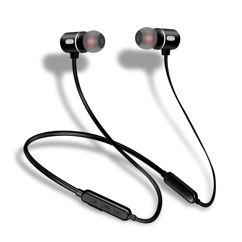 Беспроводные Bluetooth наушники Спортивная гарнитура с басами и шейным ремешком