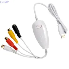 USB VHS на DVD конвертер карт захвата, работает для Windows и MAC os, аналоговый преобразователь видео аудио в цифровой