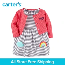 Carter’s 2-Piece baby children kids clothing Boy Spring & Summer Cotton Bodysuit Dress & Cardigan Set 121I188