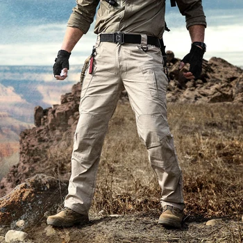 

IX8 Waterproof Tactical War Game Cargo Pants Mens Silm Casual Pants Mens Trousers Army Military Active Pants