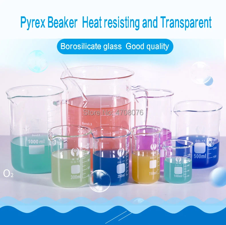 vidro borosilicate vidro laboratório produtos vidreiros copo
