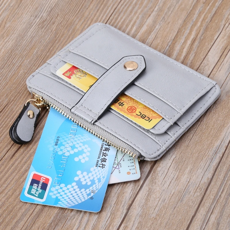 THINKTHENDO, модный Женский мини-ID кредитный держатель для карт, для монет, маленький кошелек, с карманами, тонкий кошелек, чехол,, стиль
