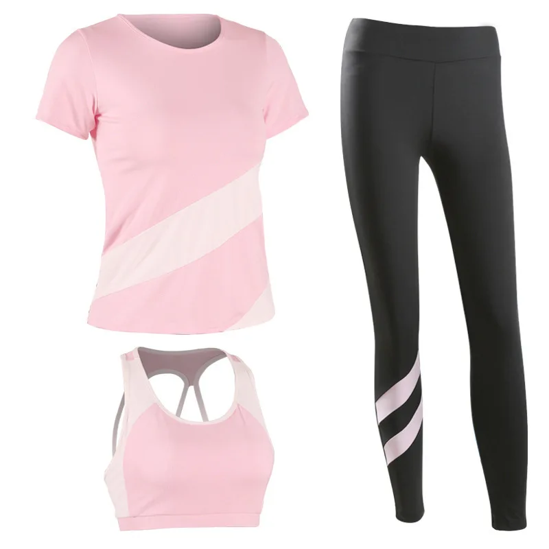 

Sportswear For Women Three-Piece Womens Tracksuit Fitness Woman Sport Clothes Costume For Running Compression Suit M-XXL 45-80KG