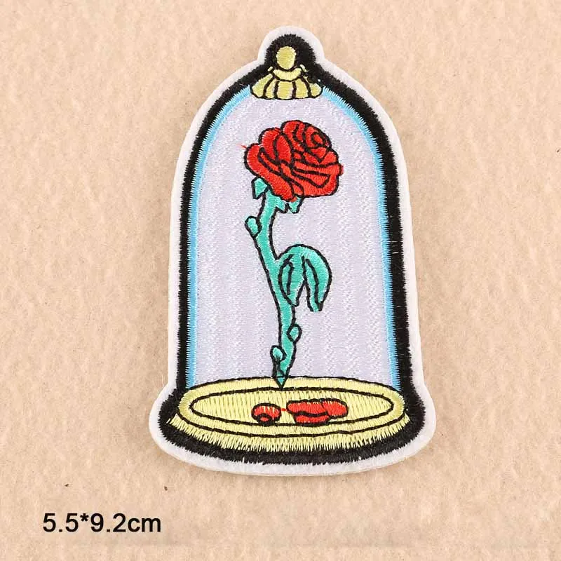 Иметь хороший день цветок железа на патч кружевная ткань патч для одежды женщины наклейки для одежды аксессуары одежды - Цвет: bottleflower(huaping