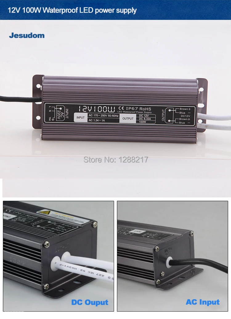 12v100W