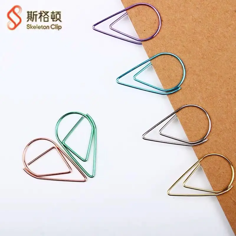 

25 mm Custom Cute Plastic Paper Clips 50 pcs/box