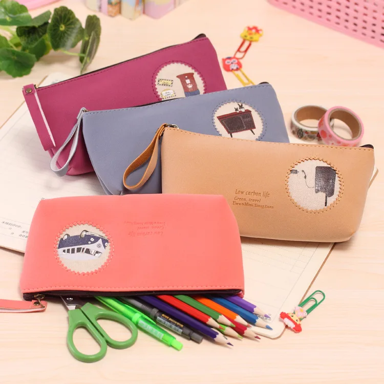 1pcs Korea Stationery Small Fresh Creative Pencil Retro Leather