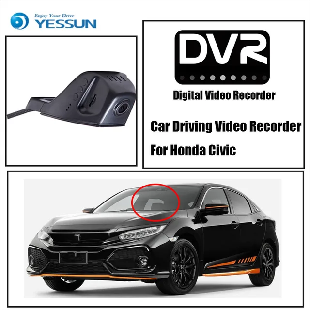 Special Offers YESSUN Car Front Dash Camera CAM / DVR Driving Video Recorder For Honda Civic For iPhone Android APP Control Function Special Offers YESSUN Car Front Dash Camera CAM / DVR Driving Video Recorder For Honda Civic For iPhone Android APP Control Function