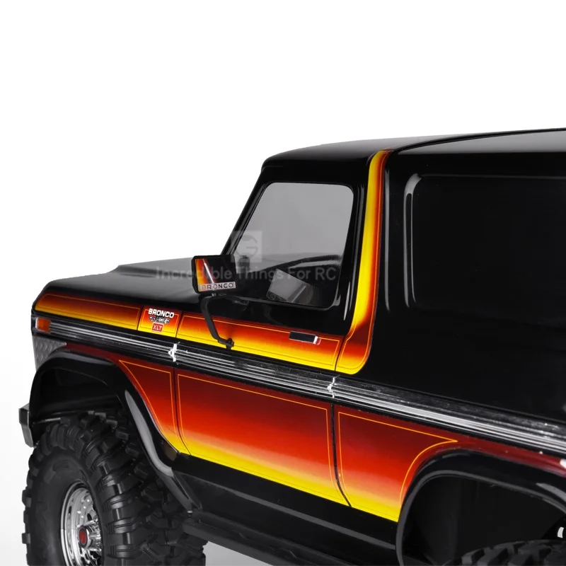 High Gloss Stainless Steel Rearview Mirror For 1/10 Rc Crawler Car Traxxas Traxxas Ford Bronco