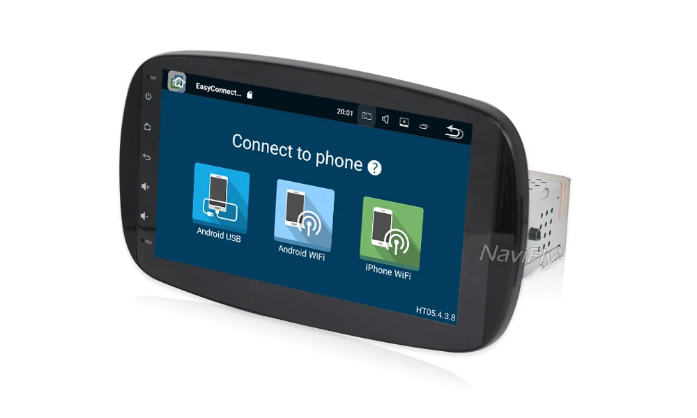 Top NaviFly 4G+32G Android 8.0 car multimedia Radio for Mercedes Benz Smart Fortwo 2016 2017 2018 with WIFI mirror link BT RDS 12