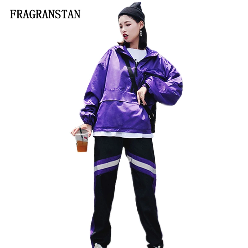 Féminine Pulls Maille Rayé Violet Occasionnel Taille Long Ensemble Printemps Lâche Costumes Pièces Élastique Dames La Q882 Pantalon De Automne Mode Deux Pqxftpgw
