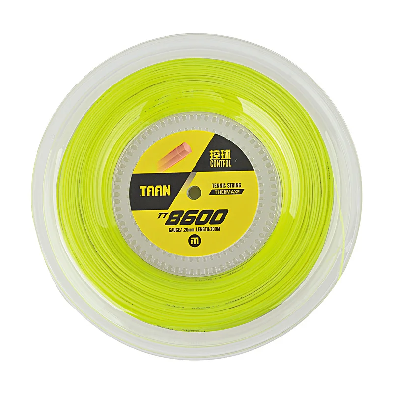 TAAN 1,20 мм полиэстер струна для теннисной ракетки 6-угол жесткий теннис строка 1 Катушка 200 м строка - Цвет: Fluorescent Yellow