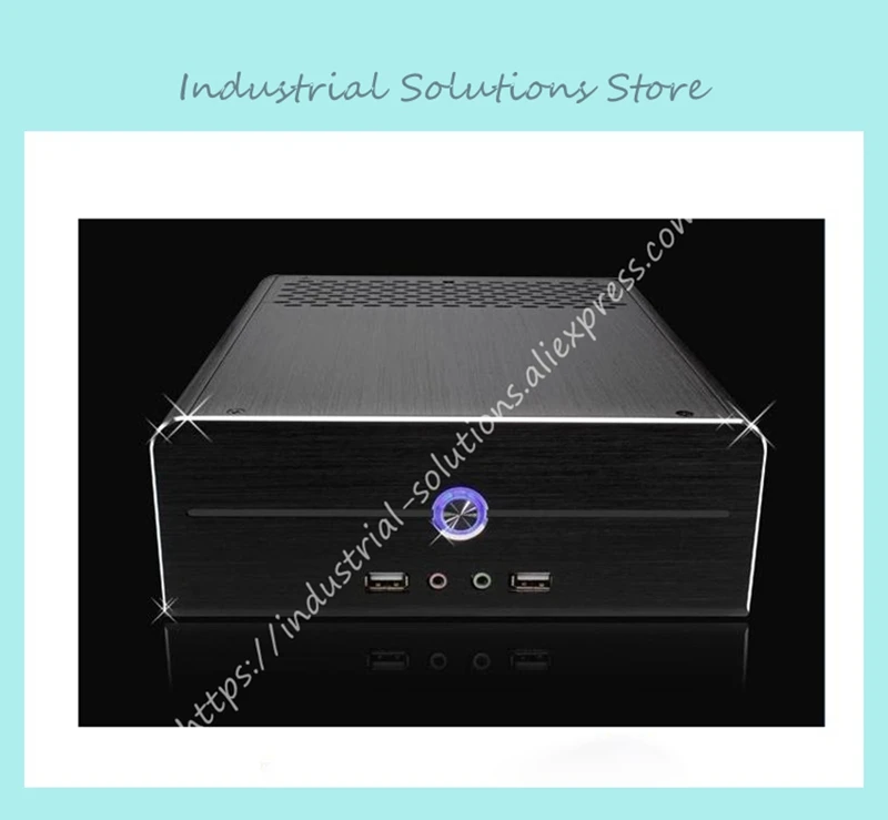 Новый вентилятор E-I5 Алюминий HTPC корпус компьютера E350 H61 Hd идеально сочетается I3 I7 E-I5