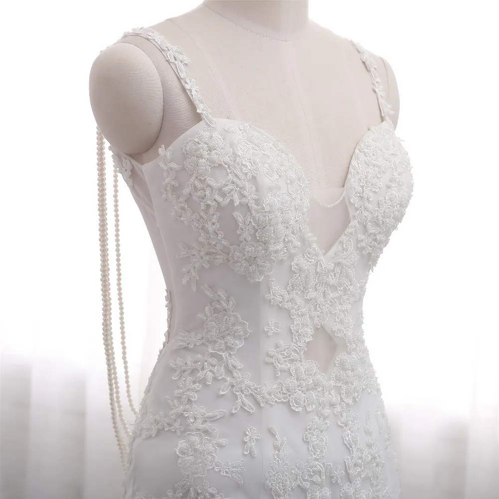 New-Arrival-New-Mermaid-Wedding-Dresses-2018-Sweetheart-Spaghetti-Strap-Chapel-Train-Appliques-Tulle-China-Bridal