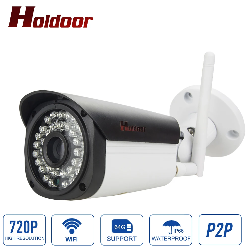 

Hd Bullet 720p Ip Camera 1mp Wifi Wireless Outdoor Waterproof IP66 Infrared Night Vision Motion Detect Cctv Webcam Freeshipping