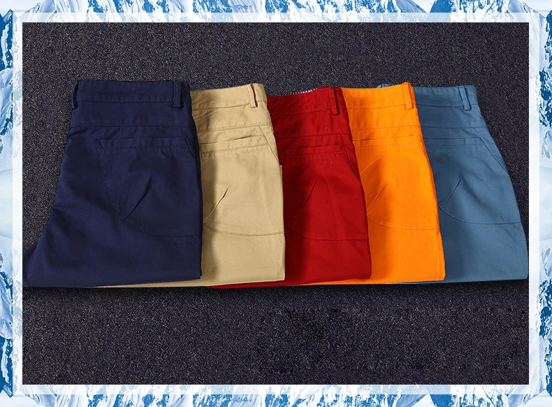 Men's Dressy Plain Cotton Shorts Color Variations