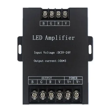 

Led strip light DC5V 12V 24V Iron shell 360W RGB led 30A Amplifier Controller Signal Repeater 360W for 3014 / 3528 /5050 RGB