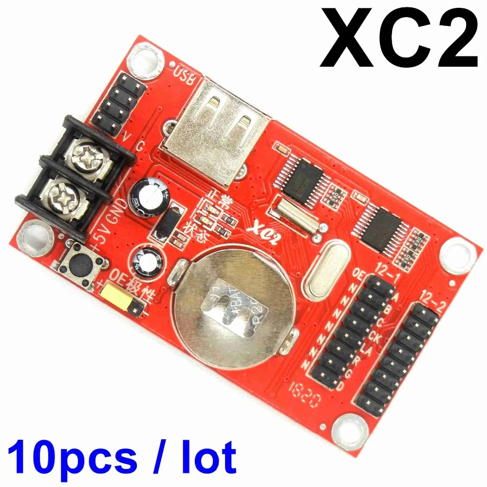 

10PCS Kaler XC2 USB led controller 320*32 pixels for P10 led screen Asynchronous wireless Control Card with 2*hub12 port