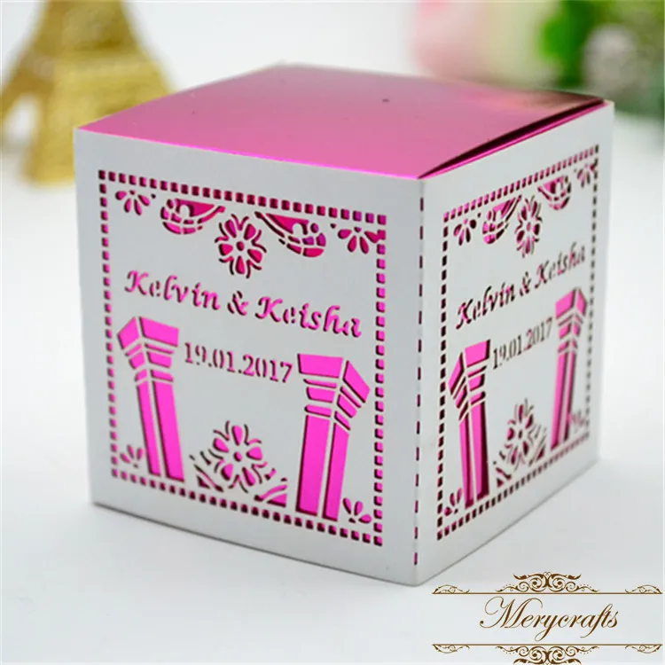 Debut Laser Cut European Wedding Favor Gift Boxes From Mery Art Crafts
