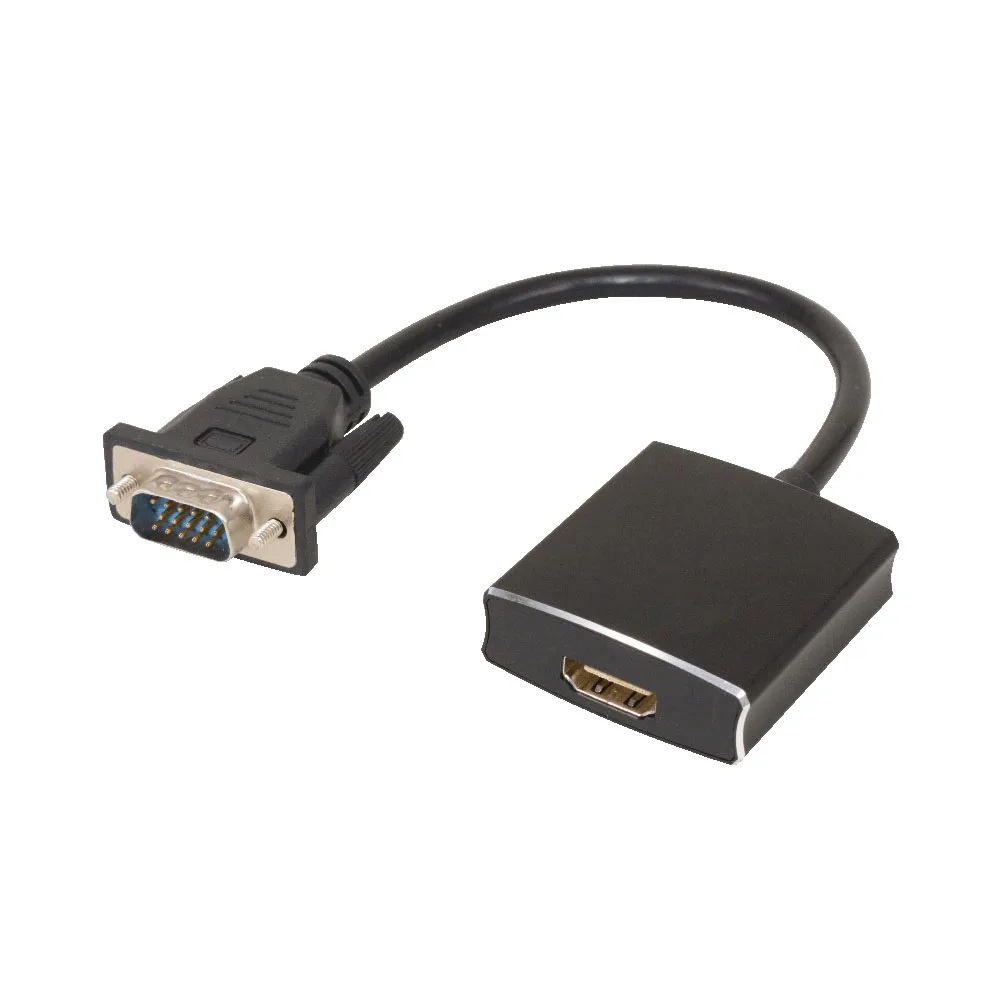 25M VGA to HDMI Output HD 1080p TV AV HDTV Video Cable Converter