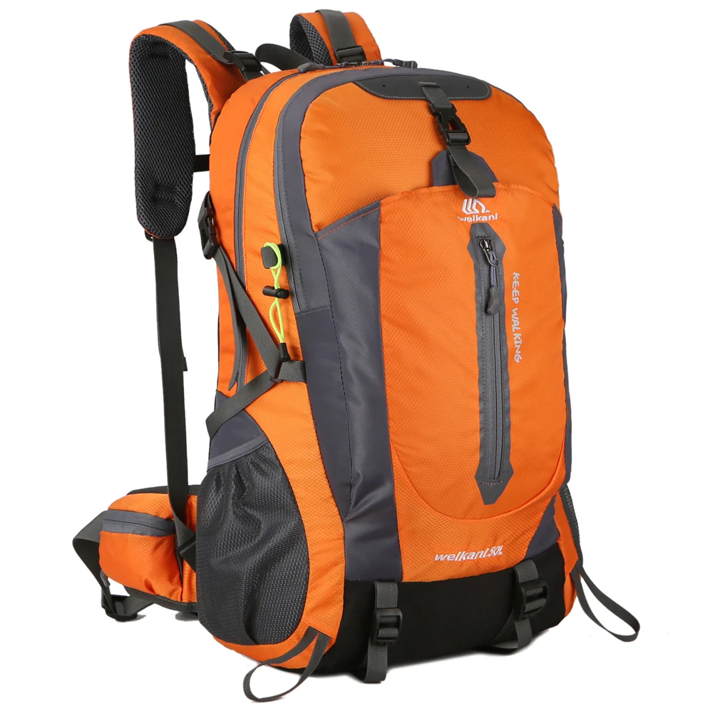 

50L Water Resistant Hiking Travel Backpack Laptop Daypack with Rain Cover Outdoor Camping Trekking Climbing Backpack