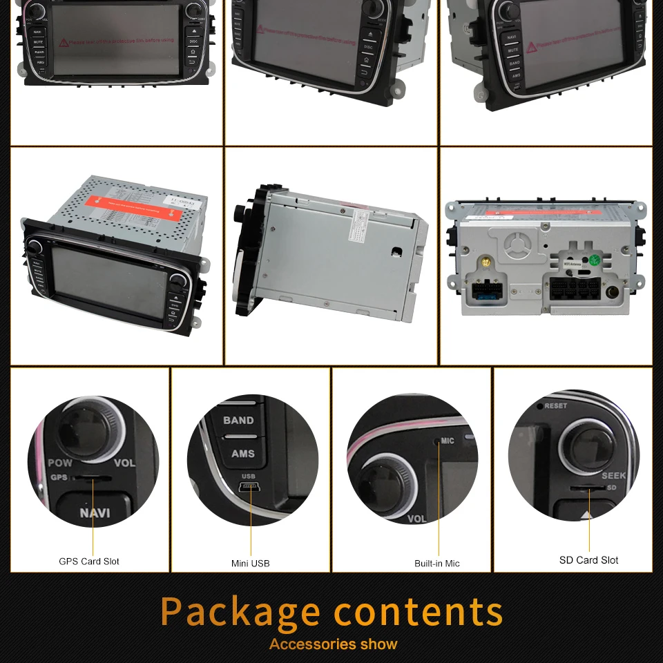 Clearance KLYDE 4G WIFI Android 8 7 Octa Core 4GB RAM Car DVD Player Radio For Ford Focus Mondeo Kuga S-Max C-Max Transit Tourneo Connect 6