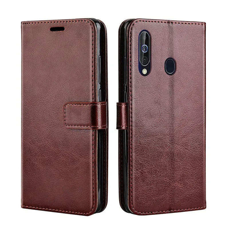 

Leather case For on Samsung Galaxy A60 Case Back Cover Phone Flip Case For Samsung A60 A606F A606 A 60 SM-A606F