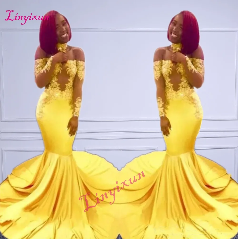 yellow prom dresses 2018
