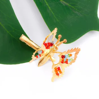 

Shiny Golden Sliver Lovely Butterfly Hairpin Barrettes Girls Lovely Hollow Out Butterfly Hair Clip Hair Pins