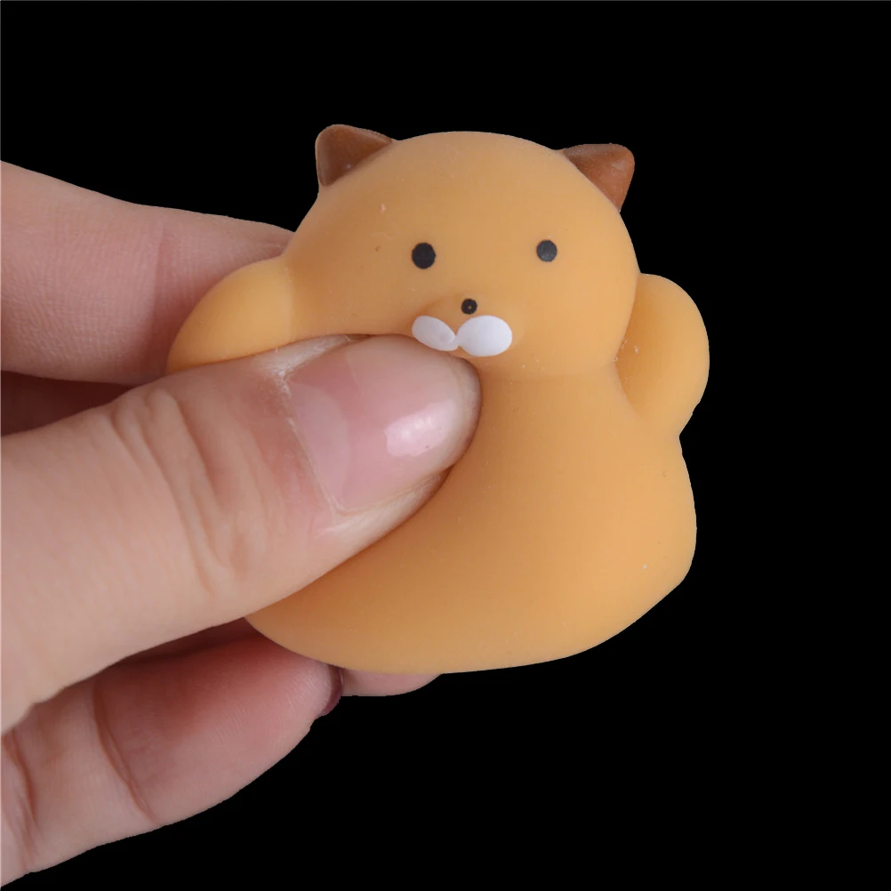 3D милые мягкие игрушки мялки для кошек ремешок телефона милый мягкий силиконовый