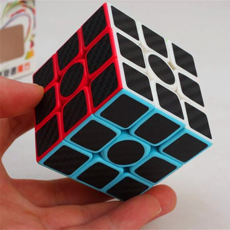Zcube Carbon Fiber Sticker font b Magic b font font b Cube b font 3x3x3 Puzzle