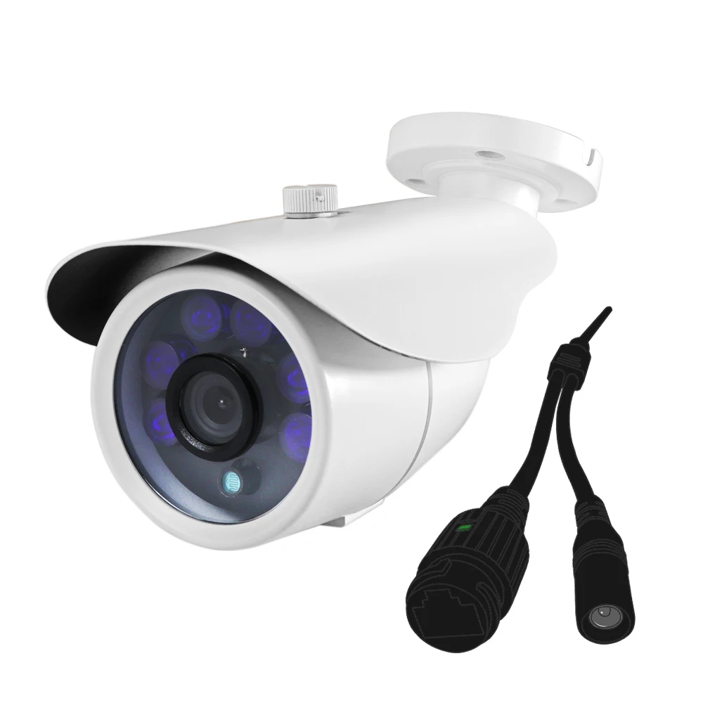 

HJT H.264/H.265 1080P 2.0MP IP Camera Outdoor IR Night Vision Waterproof CCTV Camera Netwnok White Bullet Camera UC