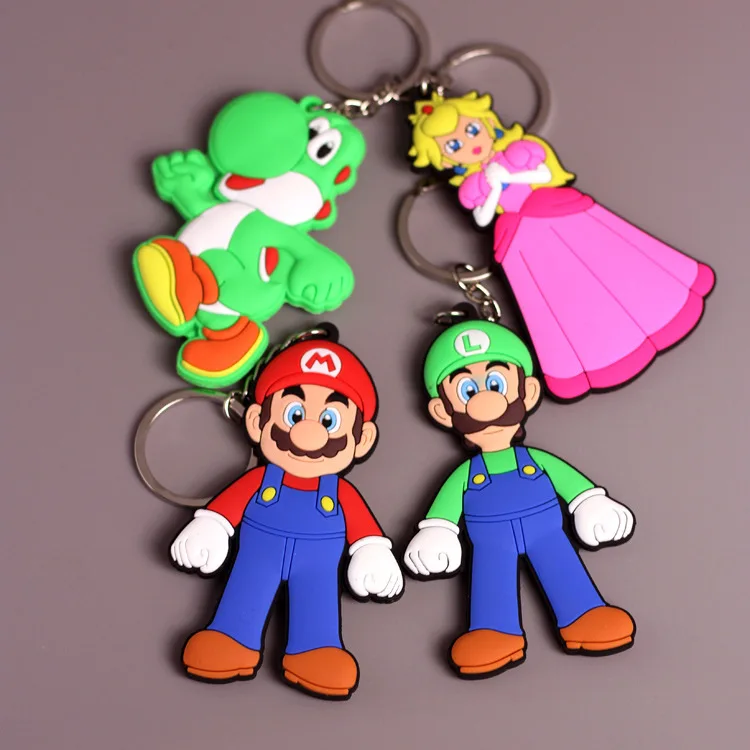 

IVYYE 1PCS Super Mario Yoshi Anime Key Chain PVC Figure Morty Keyring cute Toy Keychain Keyholder Birthday Gifts Unisex NEW