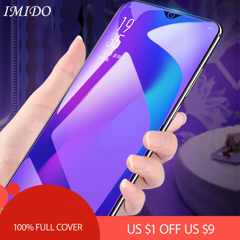 

IMIDO for Huawei Mate 20 20X Full Cover Anti Blue Tempered Glass for Mate20 Lite Anti Blue-ray Screen Protector Protective Film