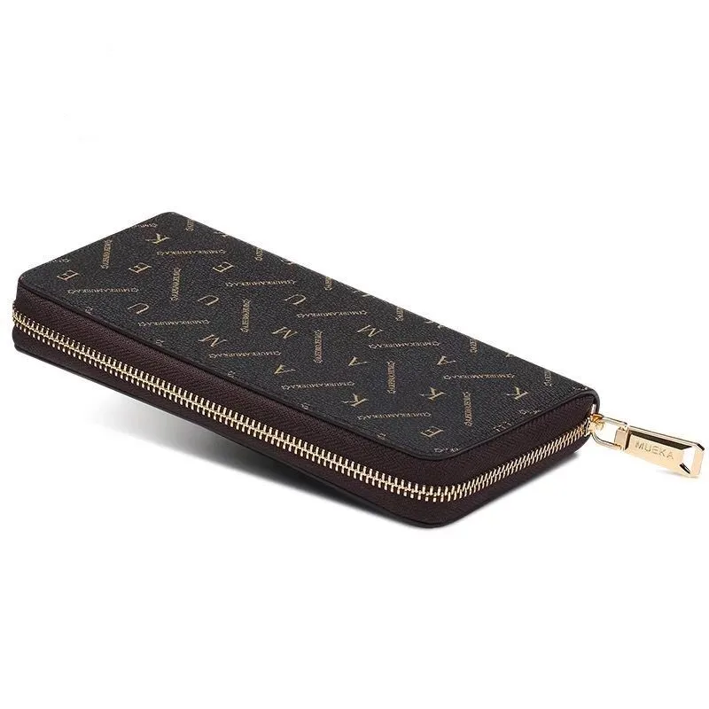 

2018 new fashion women/men wallet genuine leather zipper wallet with good qaulity free shipping